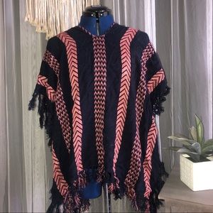 Bohemian Inspired Poncho - Gently Worn!